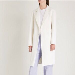 Sandro Dilan double face long wool coat xs